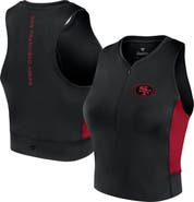Fanatics Signature Women's Fanatics Signature Black San Francisco 49ers Studio Fitted Gym Tank Top