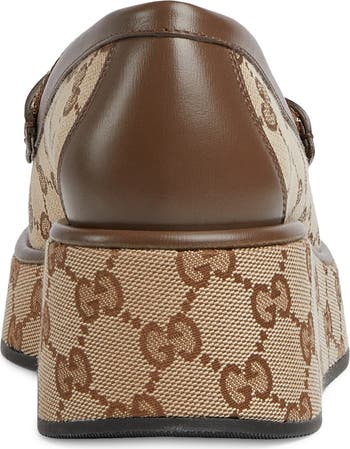 グッチ ローファー　FLORA GG SUPREME LOAFERS 37 GUCCI - グッチ GUCCI ローファー スリッポン GG柄 キャンバス