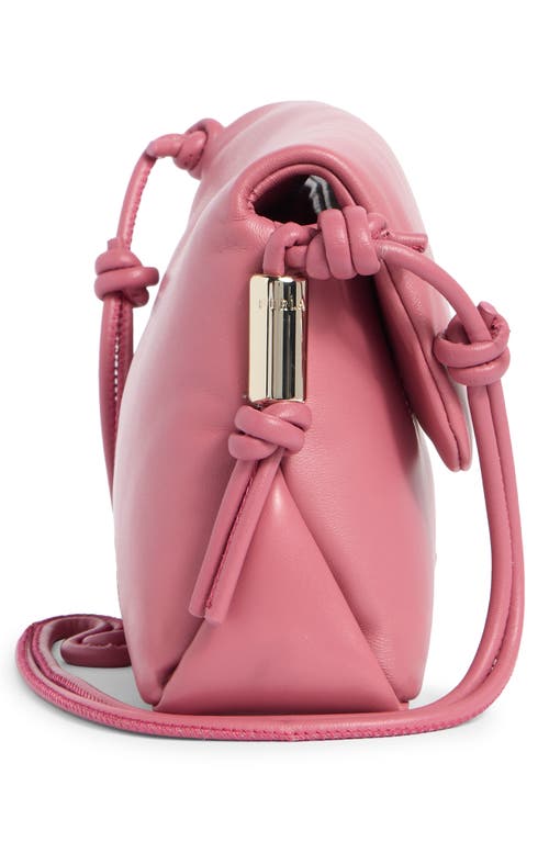 Furla Elettra Leather Crossbody Bag In Pink