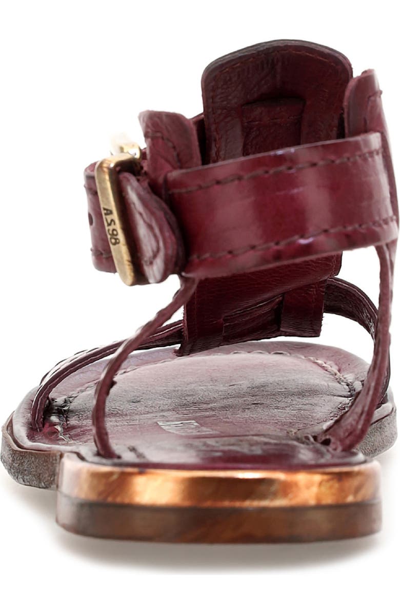 A.S.98 Gifford Ankle Strap Sandal, Alternate, color, Ruby