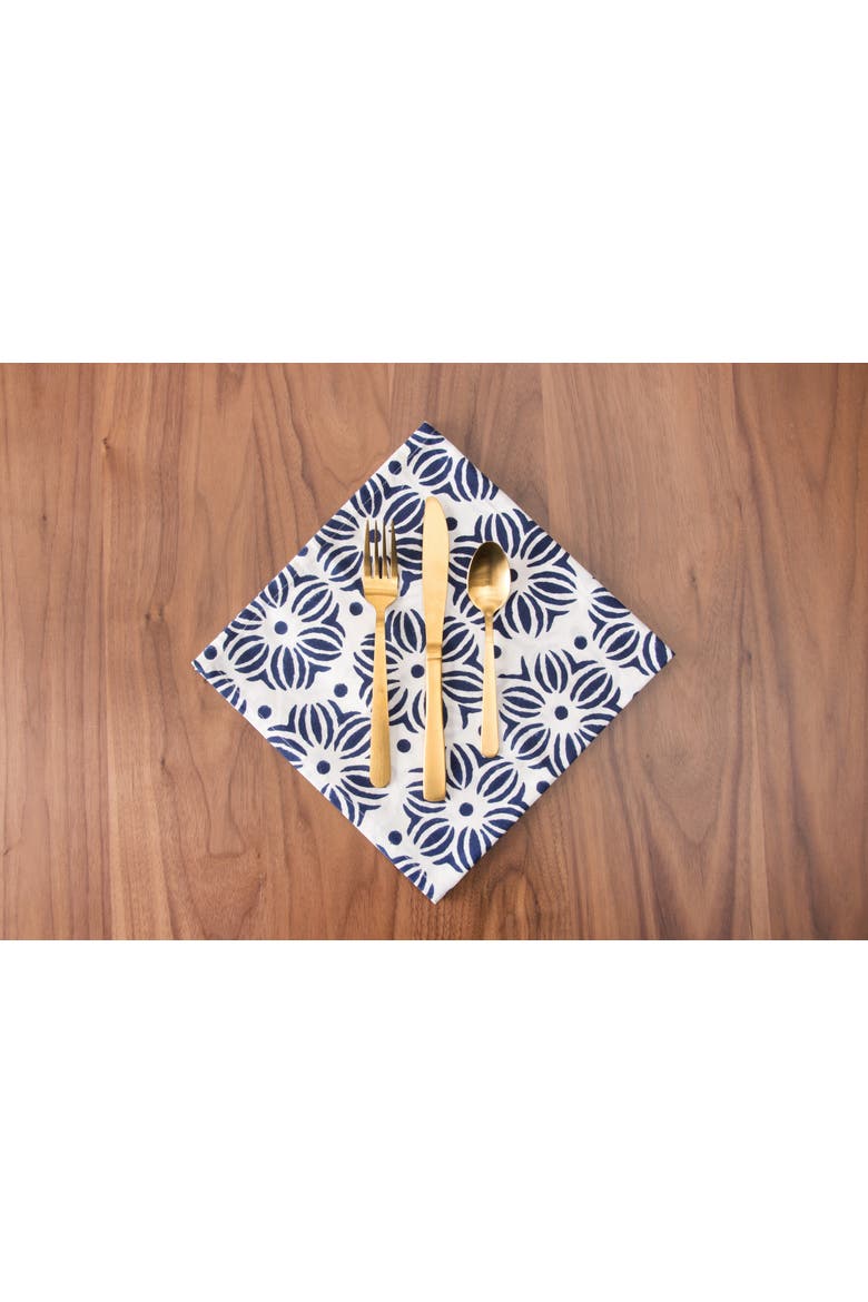 Midge Indigo Napkin Set of 4, Alternate, color, Blue