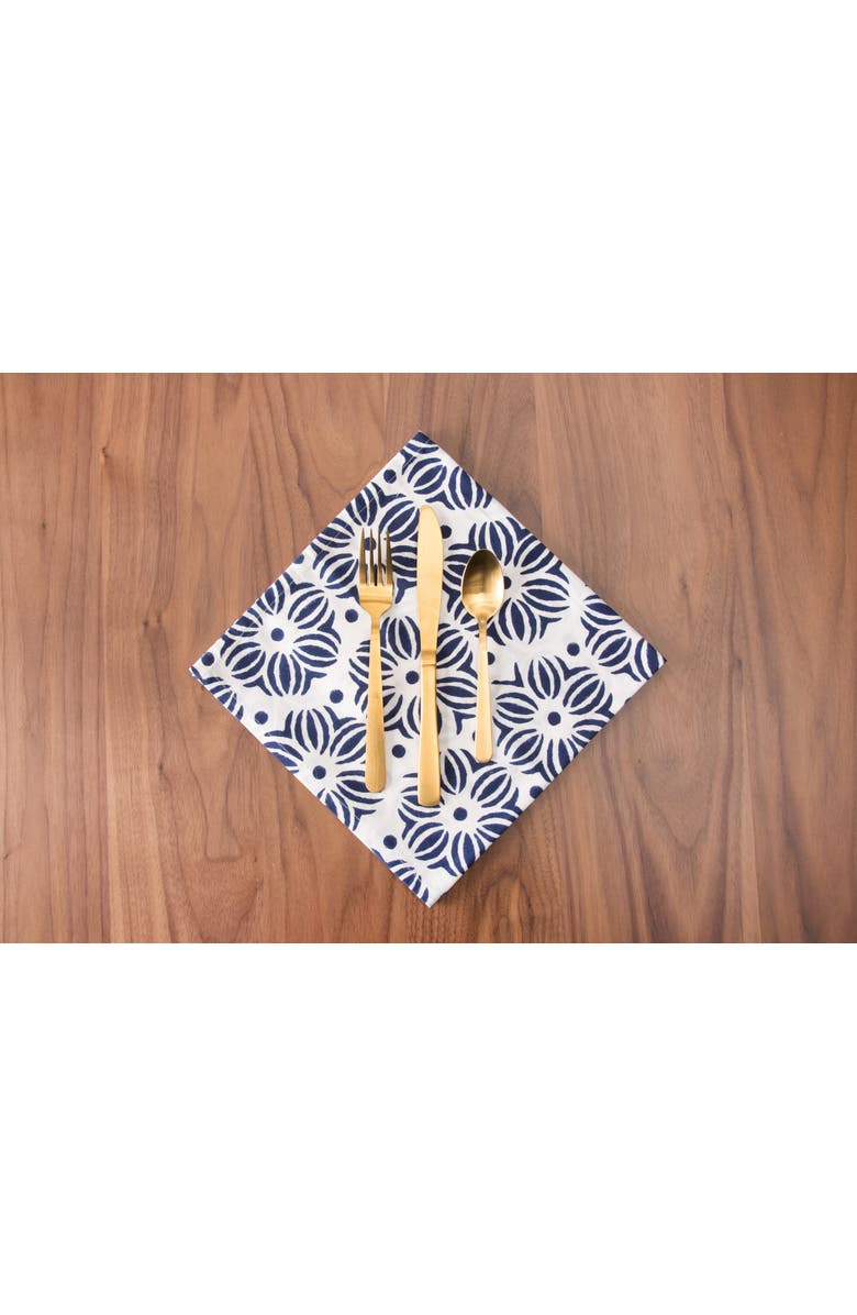 carol & frank Midge Indigo Napkin Set of 4, Alternate, color, Blue
