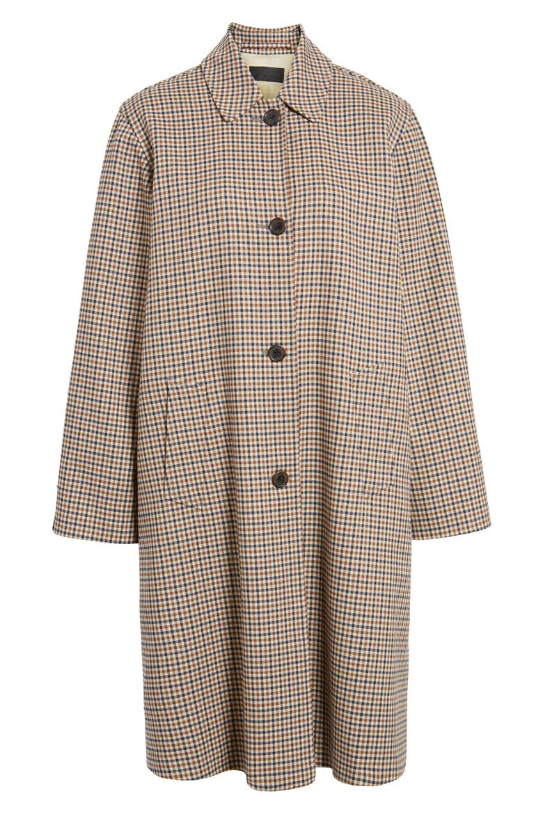Watson Plaid Duster Coat, Main, color, TAN CHECK