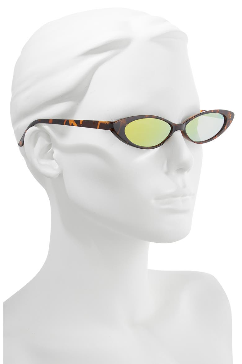 Oval Sunglasses, Alternate, color, TORTOISE