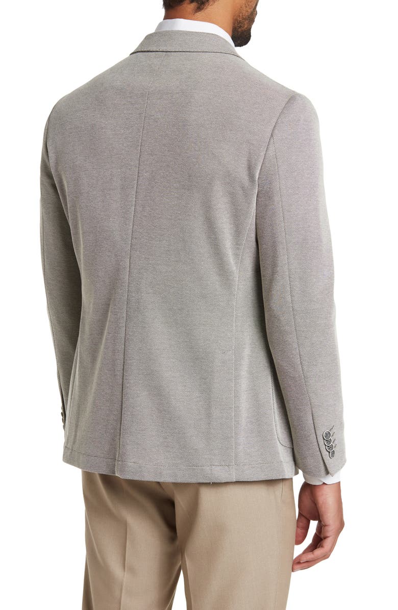 SAVILE ROW CO Grey Knit Blazer, Alternate, color, 