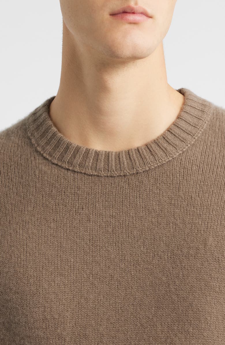 FRAME Cashmere Crewneck Sweater, Alternate, color, Latte Brown