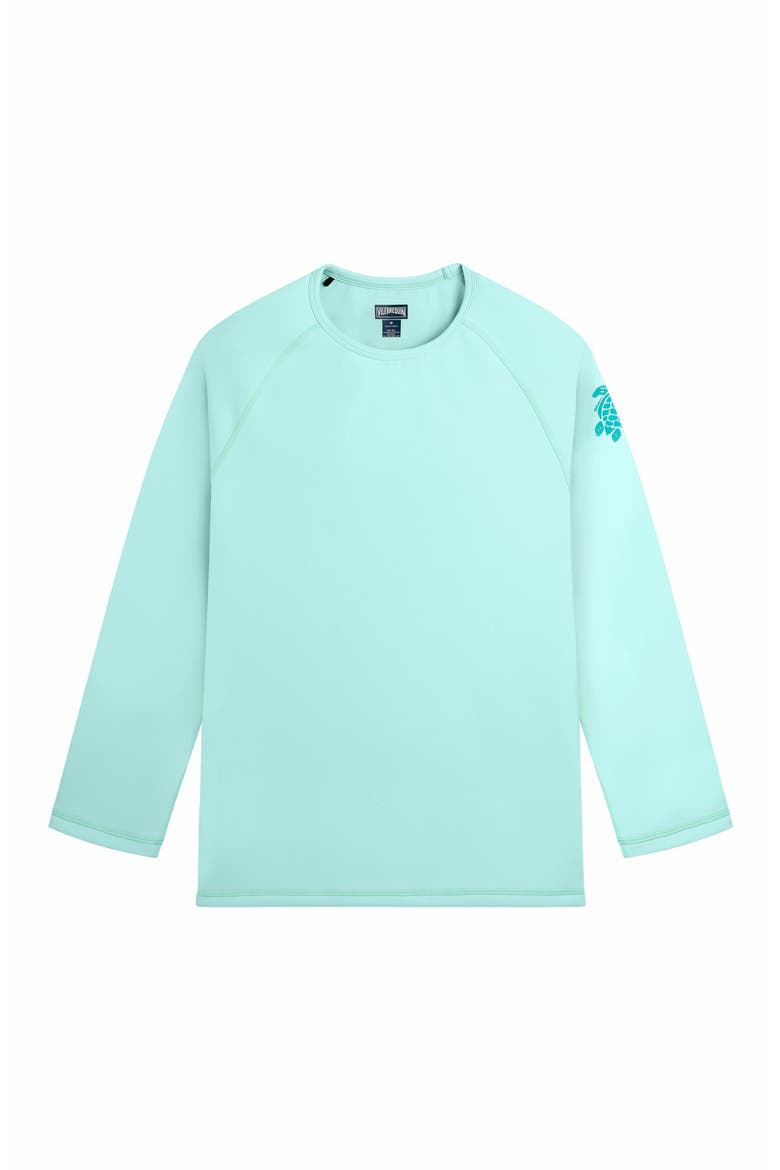 Men's Solid Long Sleeve Rashguard, Alternate, color, CELADON