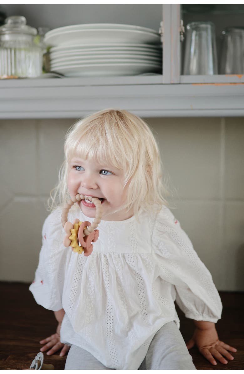 Mushie Nature Silicone Teething Ring Toy, Alternate, color, Multi