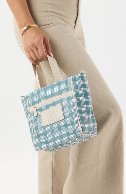 Aloha Collection Palaka Water Resistant Tyvek® Crossbody Bag In Blue