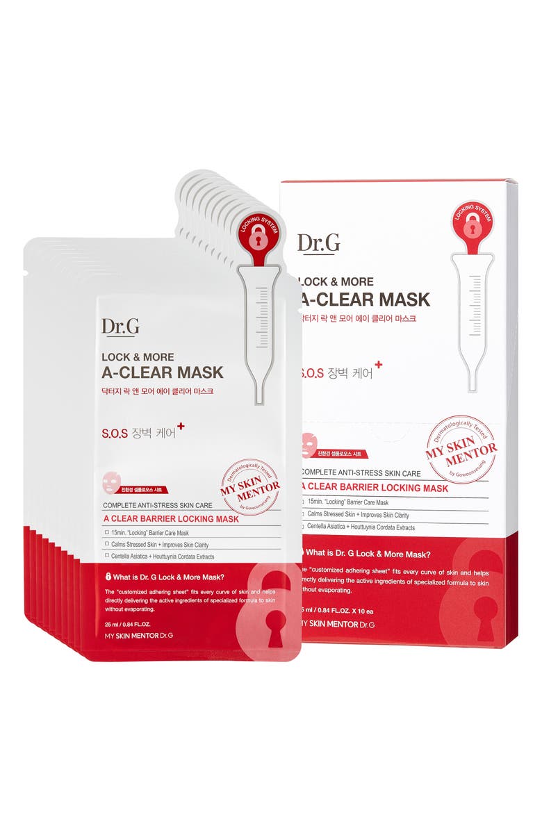 My Skin Mentor Dr. G Beauty Lock and More A-Clear Mask, Alternate, color, 