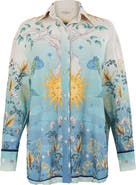 Agua Bendita Anastasia Solstice Long Sleeve Button-Up Shirt
