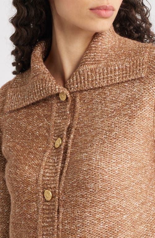Kobi Halperin Armand Button Front Sweater In Brown