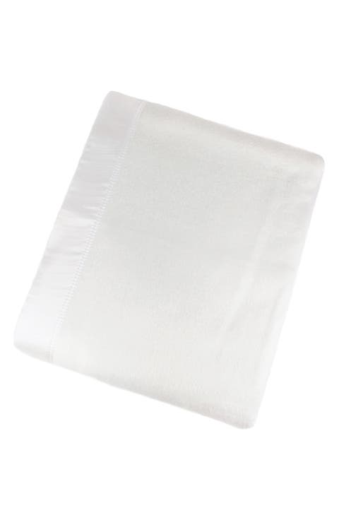 Silk Charmeuse Border Throw Blanket