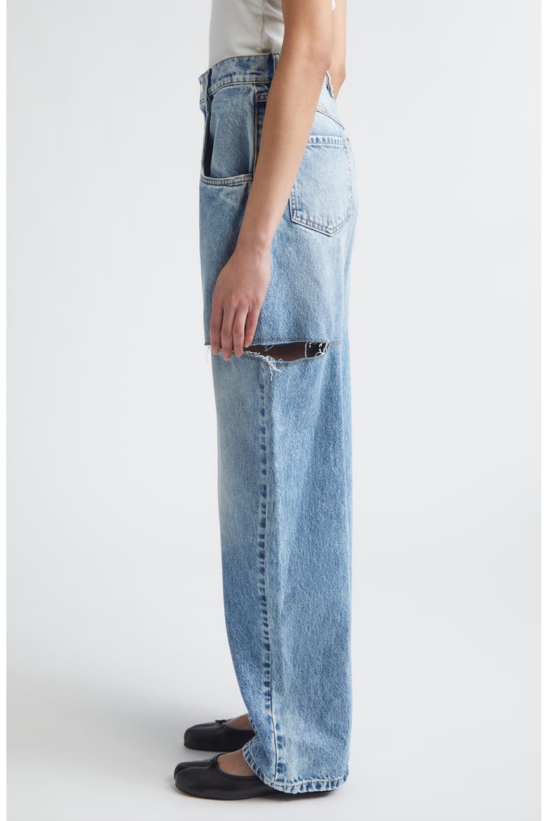 Ripped Side Cutout Jeans, Alternate, color, DENIM