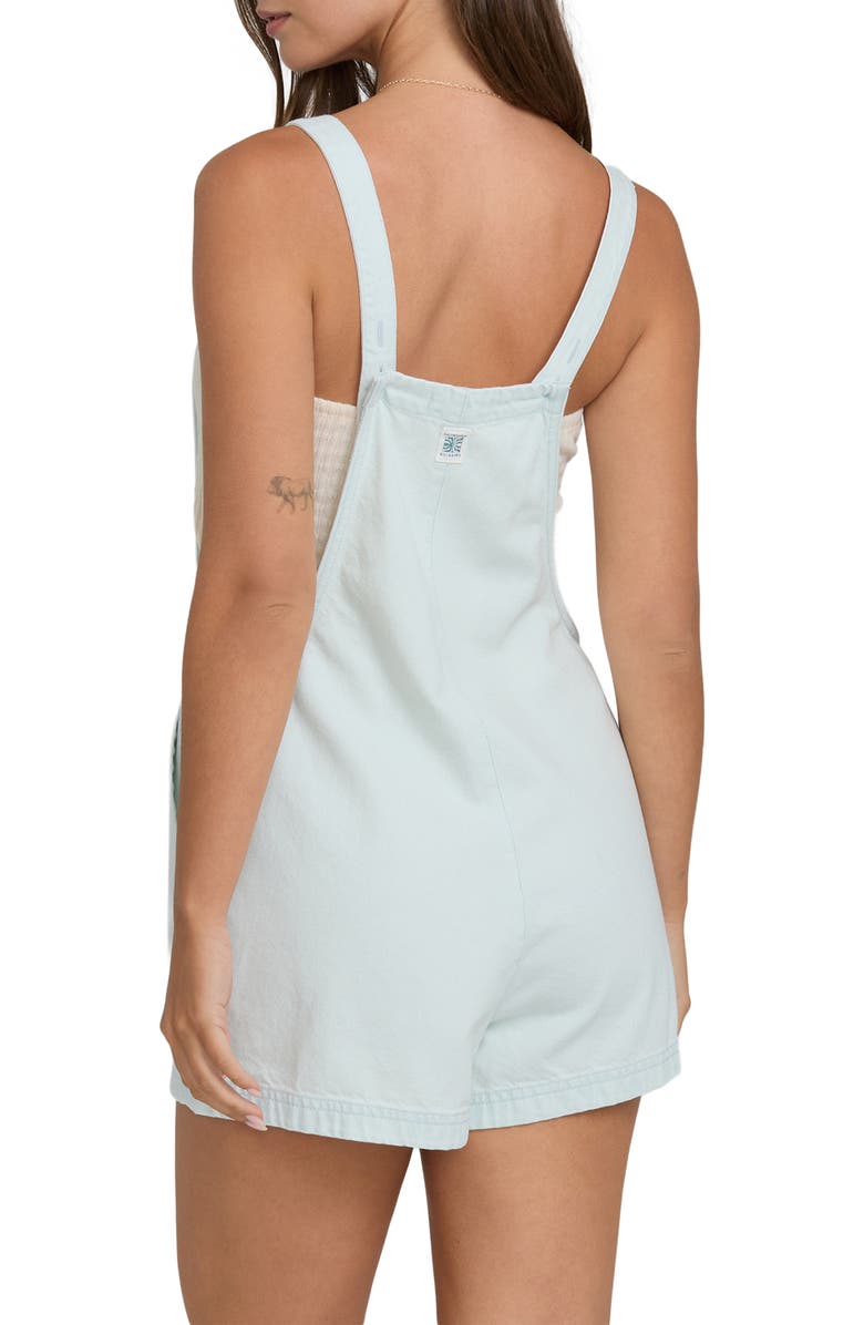 Billabong Beach Crush Denim Shortalls, Alternate, color, Clearwater