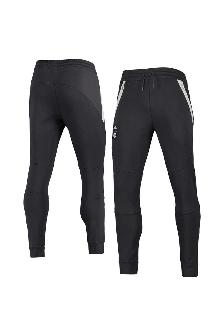 Men's adidas Black New England Revolution 2023 Player Club Travel Pants, Main, color, Charcoal