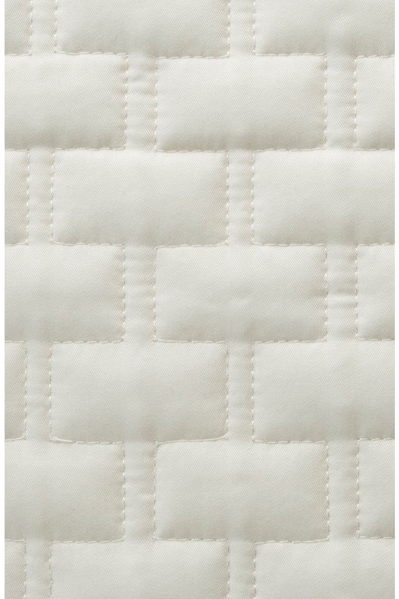 Quilted Euro Sham, Alternate, color, IVORY