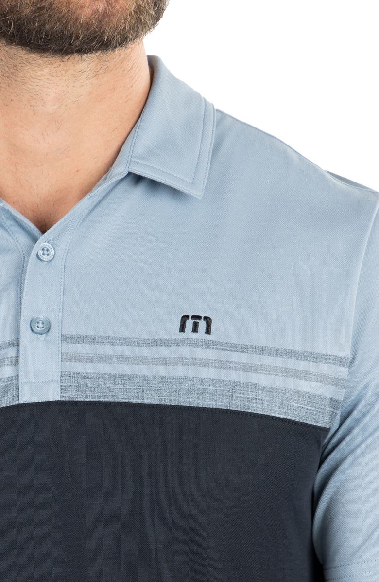 TravisMathew Chock a Block Polo, Alternate, color, Faded Denim