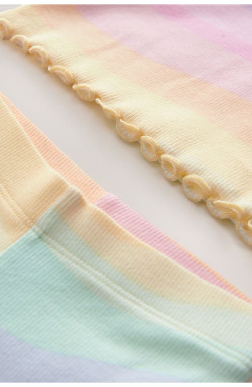 Next Kids' Rainbow T-shirt & Flare Leggings Set In Neutral