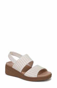 Festive Slingback Platform Wedge Sandal - Wide Width Available