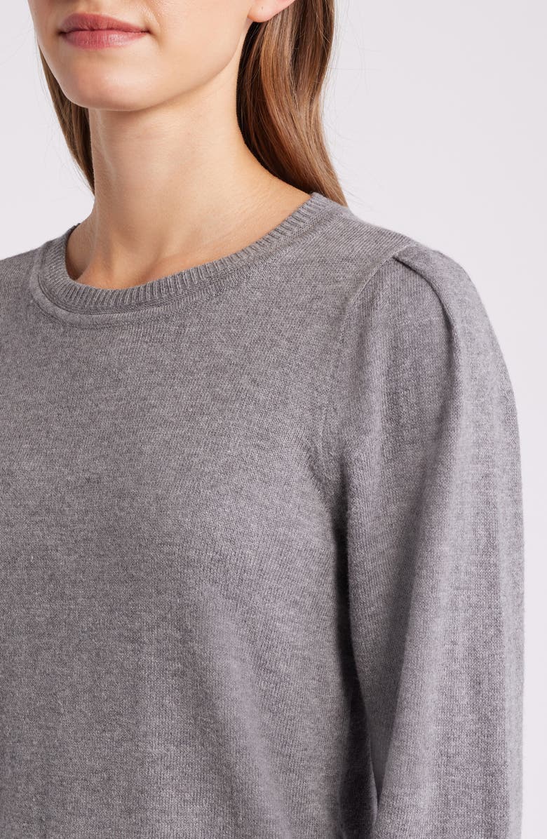 NIC+ZOE Pleat Shoulder Sweater, Alternate, color,
