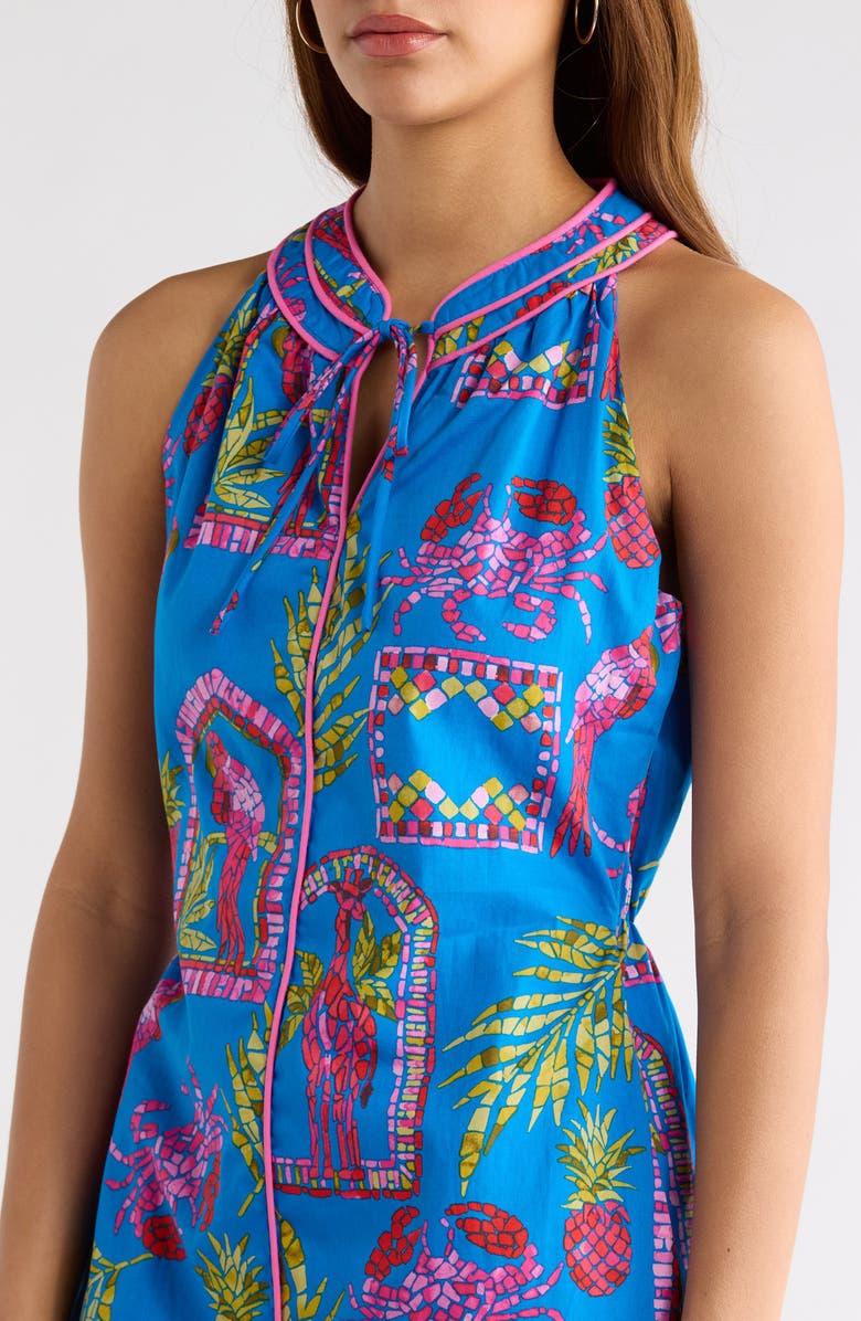 SUGARLIPS Bally Tropical Gloria Dress, Alternate, color, Pink-Blue-Green