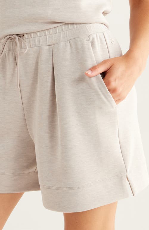 Zella Ultra Soft High Waist Knit Shorts In Neutral