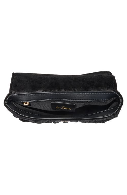 Sam Edelman Ellie Pleated Top Handle Shoulder Bag In Black
