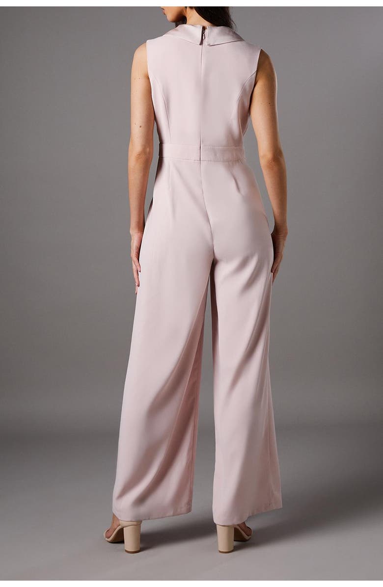 Coast Crepe V-Neck Wrap Wide Leg Jumpsuit, Alternate, color, Blush