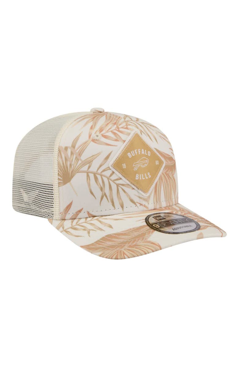 New Era Men's New Era Tan Buffalo Bills Tonal Palm COOLERA 9SEVENTY Adjustable Trucker Hat, Alternate, color, Tan