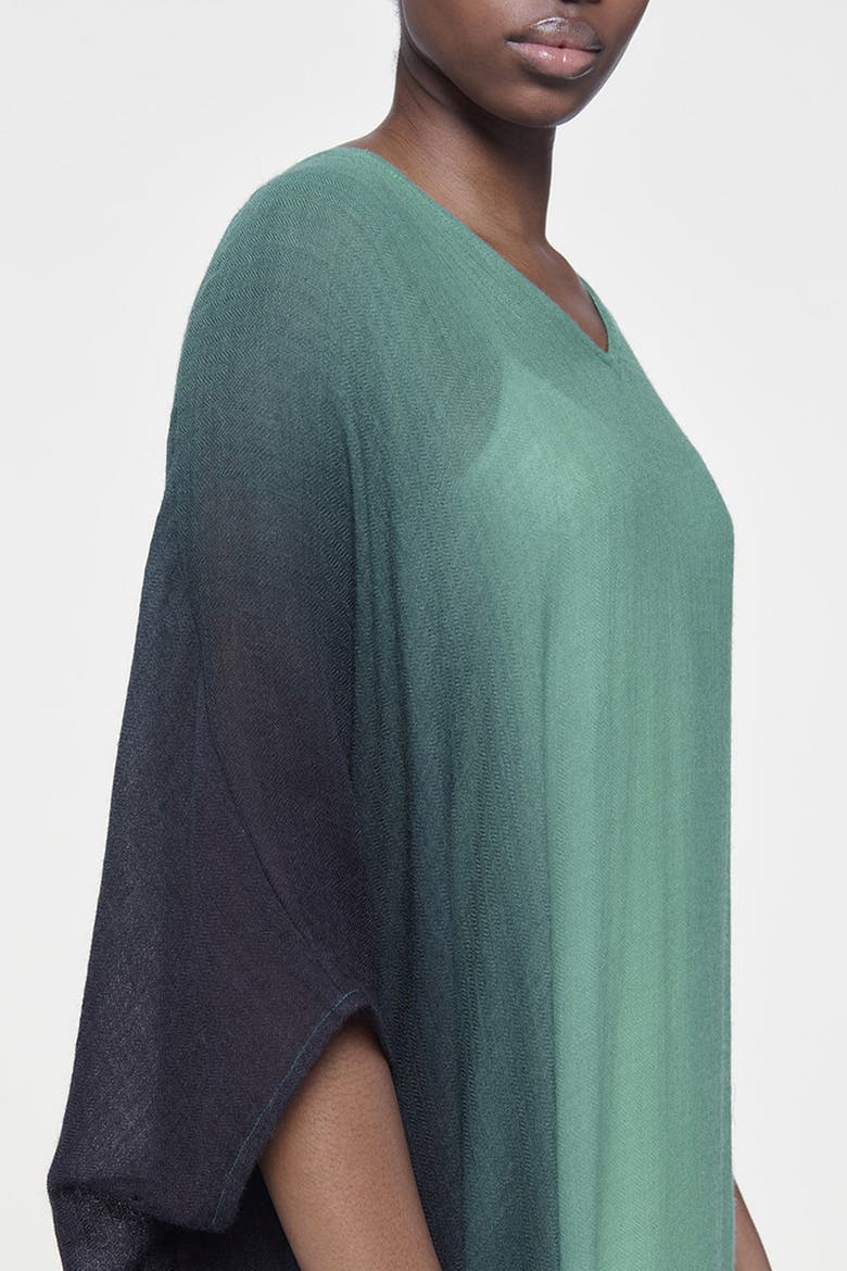 Vertical Ombre Kaftan, Alternate, color, Green