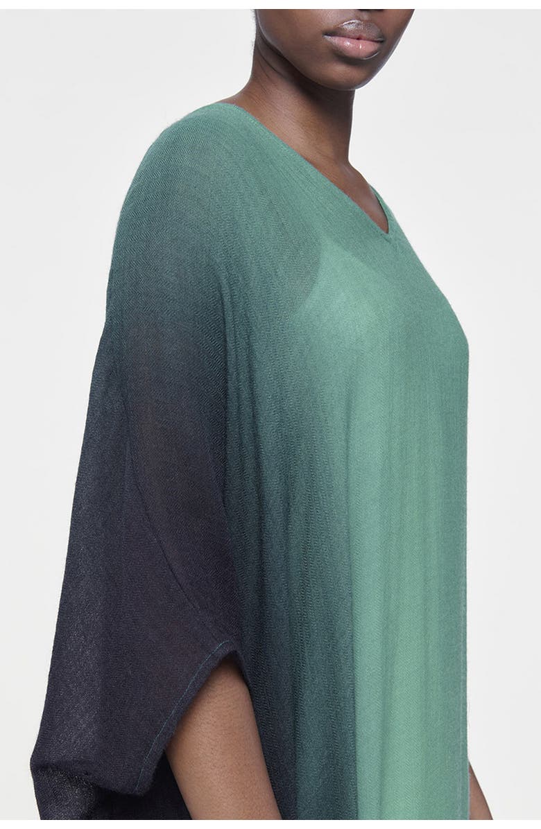 Leem Vertical Ombre Kaftan, Alternate, color, Green
