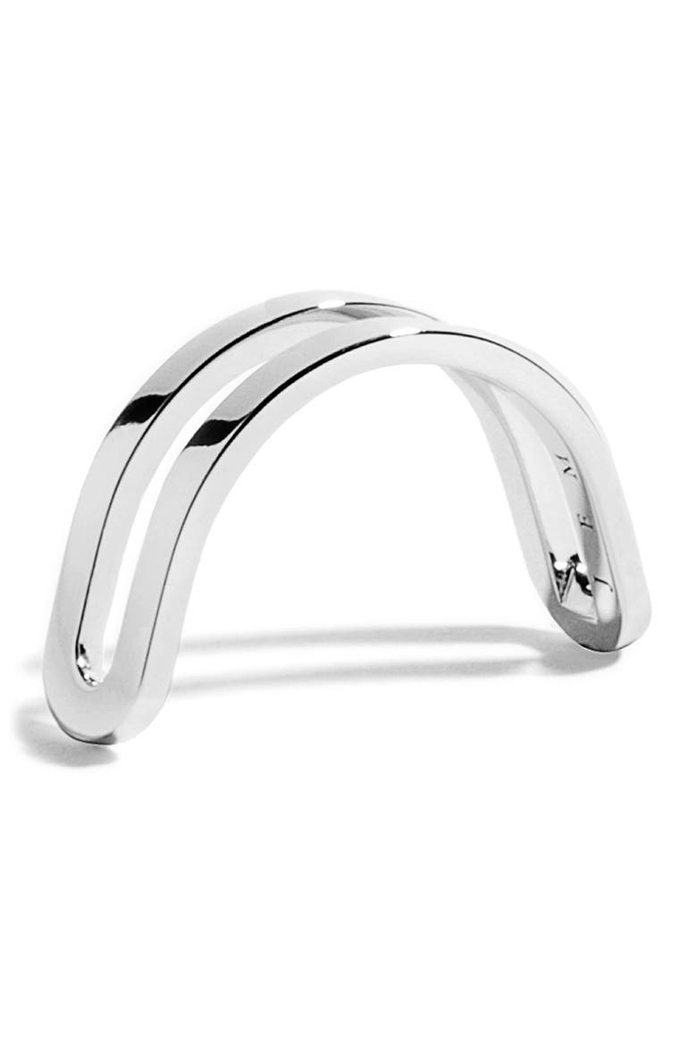 Étreintes Simple Bright Polish Ring, Alternate, color, 18K WHITE GOLD/ YELLOW GOLD