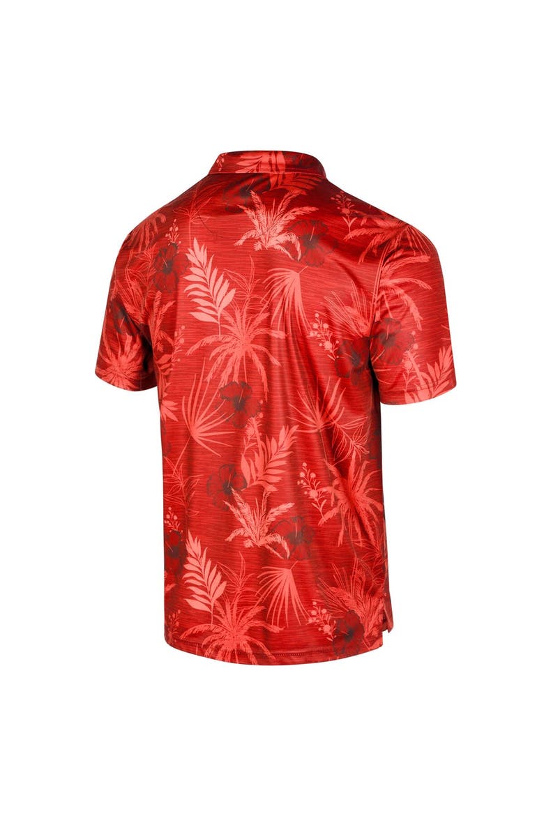 Men's Colosseum Red Louisville Cardinals Palms Team Polo, Alternate, color, Red