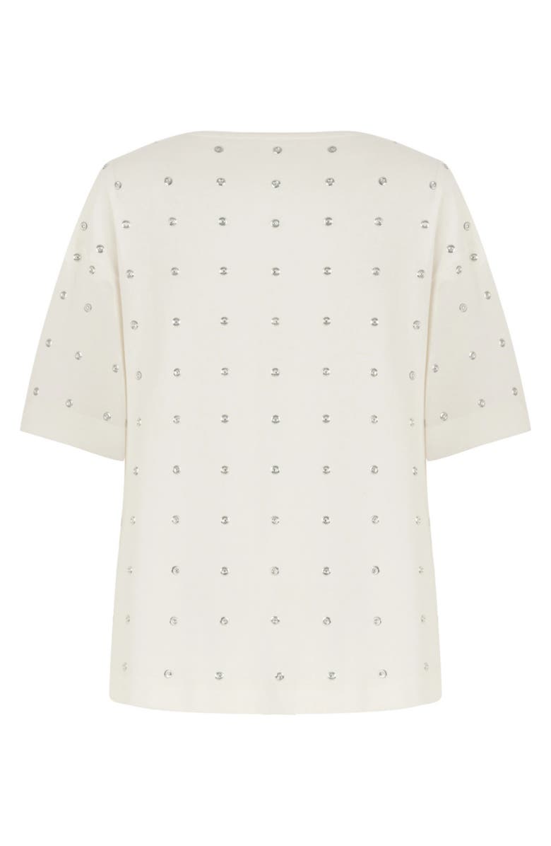 Nocturne Metal Ring Embroidered T-Shirt, Alternate, color, 