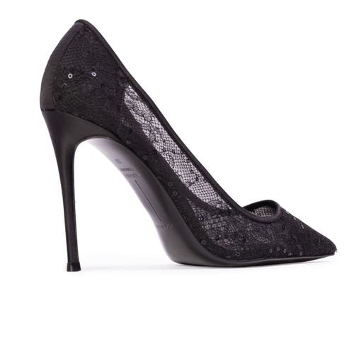 Black Suede Studio Marina 100 Pump In Black