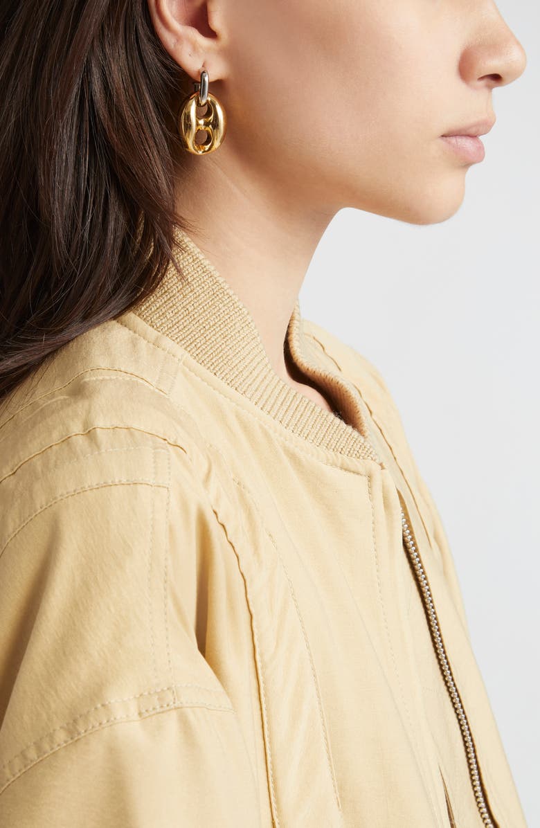 Rabanne Eight Two-Tone Drop Earrings, Alternate, color, 