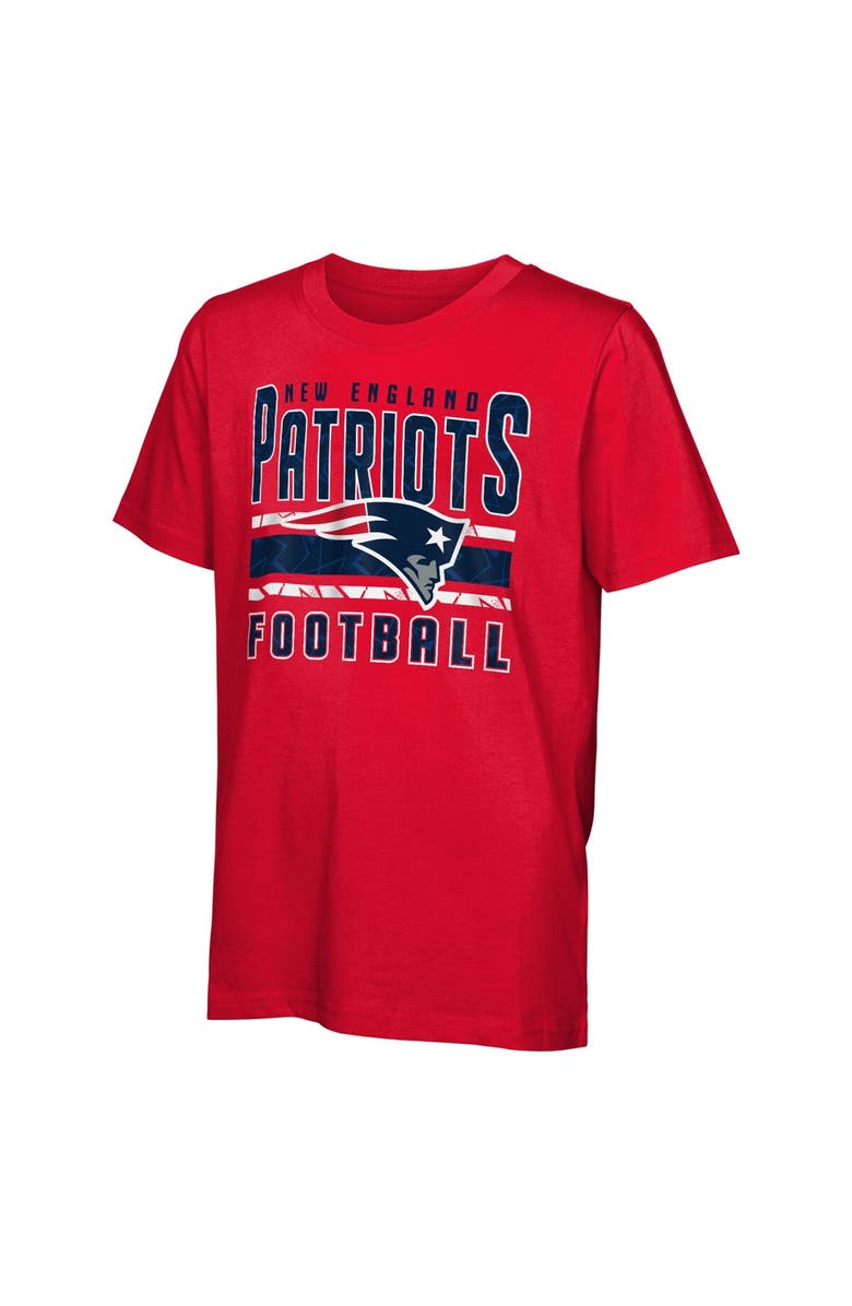 Outerstuff Preschool New England Patriots In the Mix T-Shirt Combo Set, Alternate, color, Red