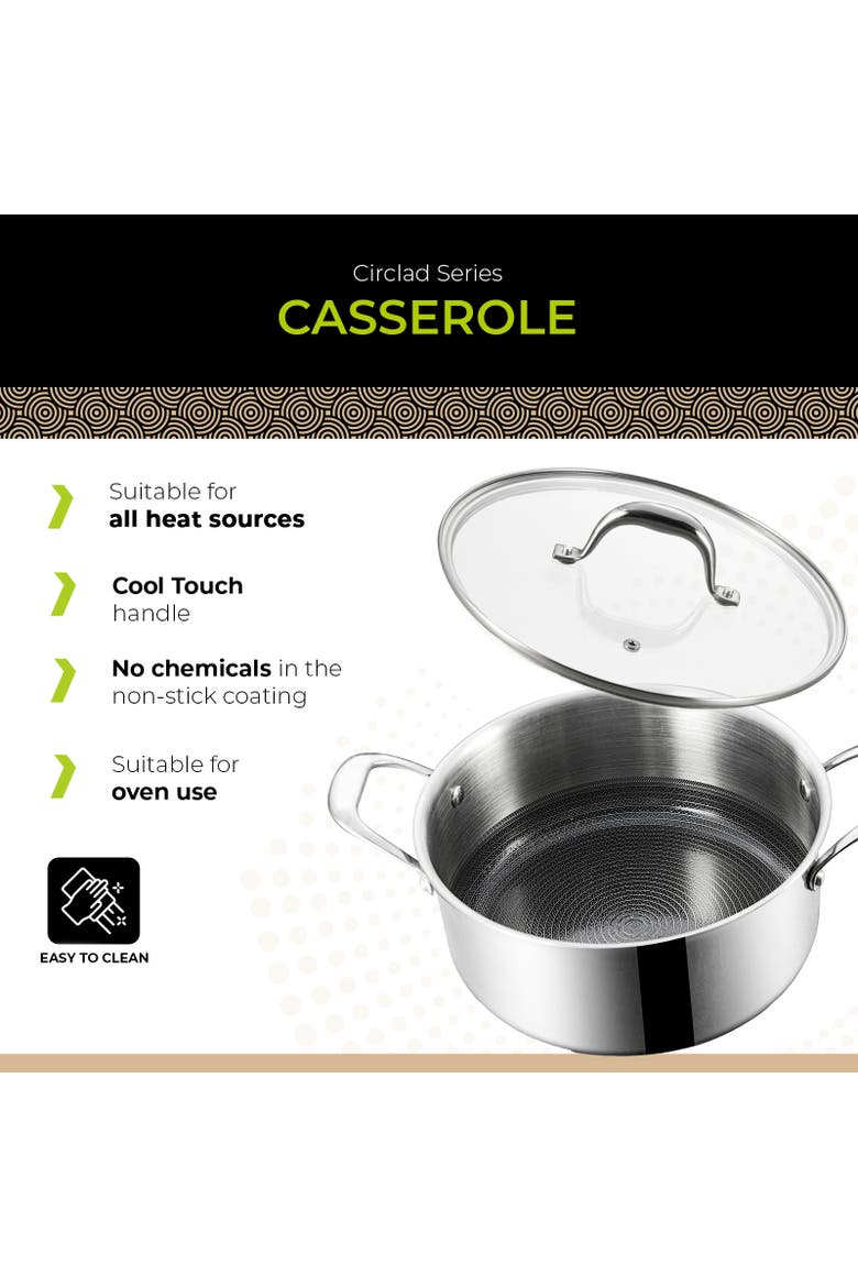 Circlad Series - 8.5" Casserole with Lid, Alternate, color, No Colour