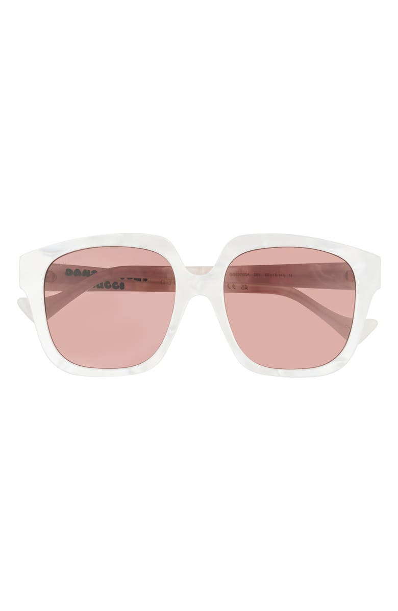 Gucci 55mm Square Sunglasses, Main, color, 