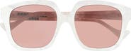 Gucci 55mm Square Sunglasses