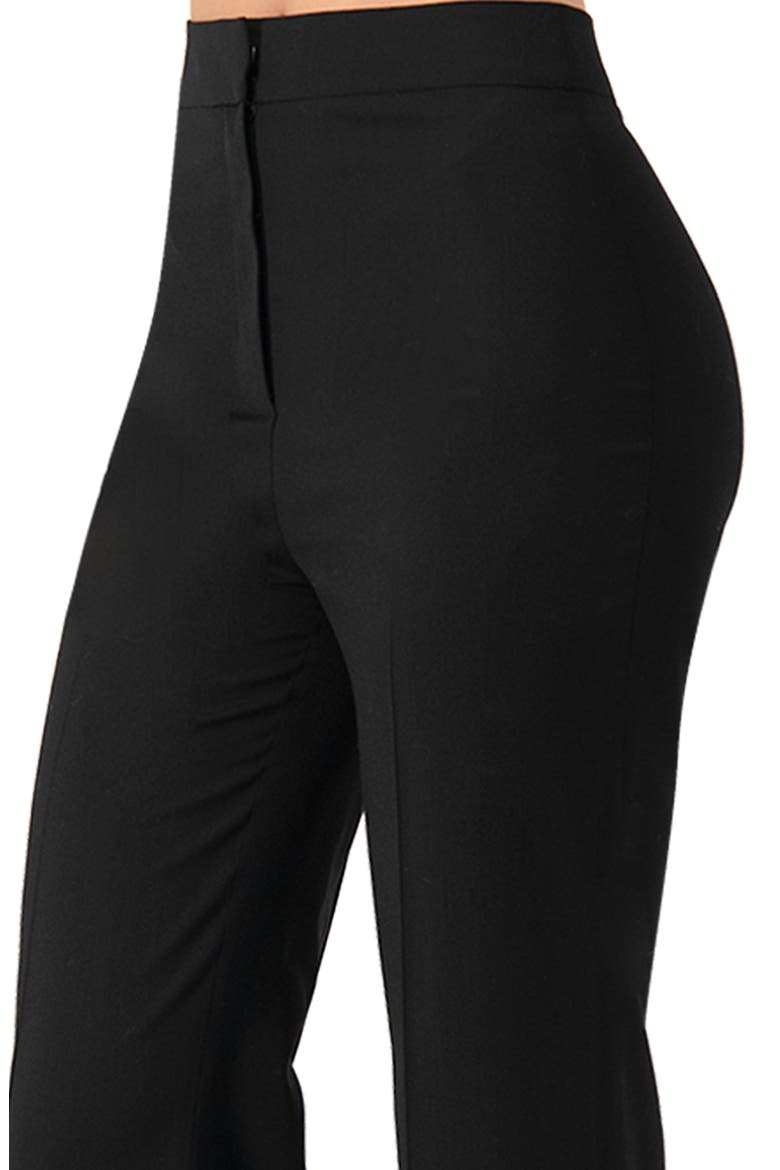 Classic Tailored Straight-Leg Pants, Alternate, color, Black