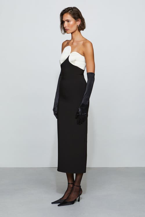 Et Ochs Court Combo Dress In Black