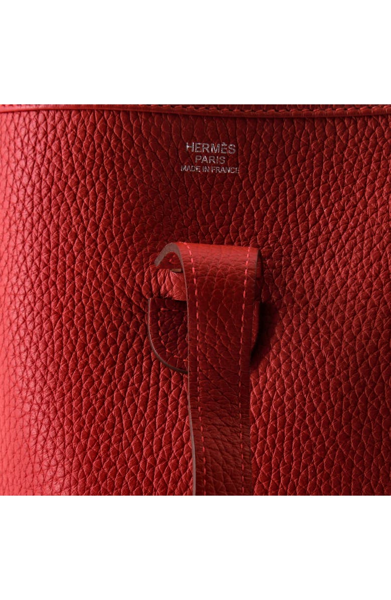 Pre-Owned Hermes Evelyne Bag Gen III Clemence PM, Alternate, color, Rouge Vif