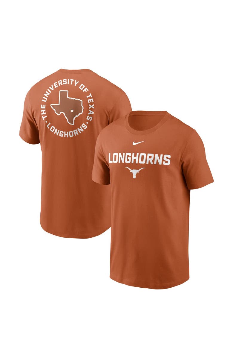 Nike Men's Nike Texas Orange Texas Longhorns Campus 2-Hit T-Shirt, Main, color, 