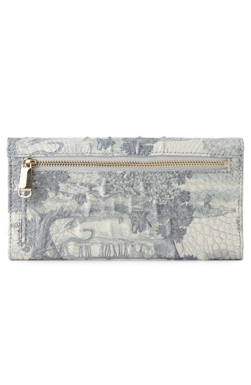 Brahmin Cordelia Croc Embossed Wallet In Green