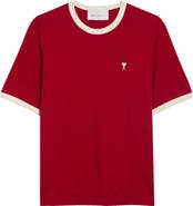 AMI Paris Mattiussi Ami de Coeur Ringer T-Shirt