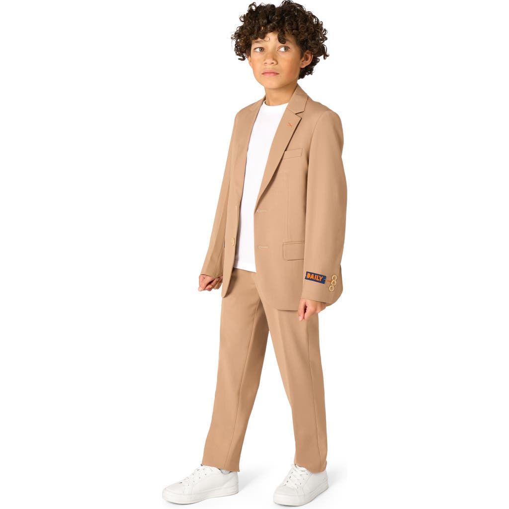 Opposuits Kids' Daily Dark Sand Stretch Suit