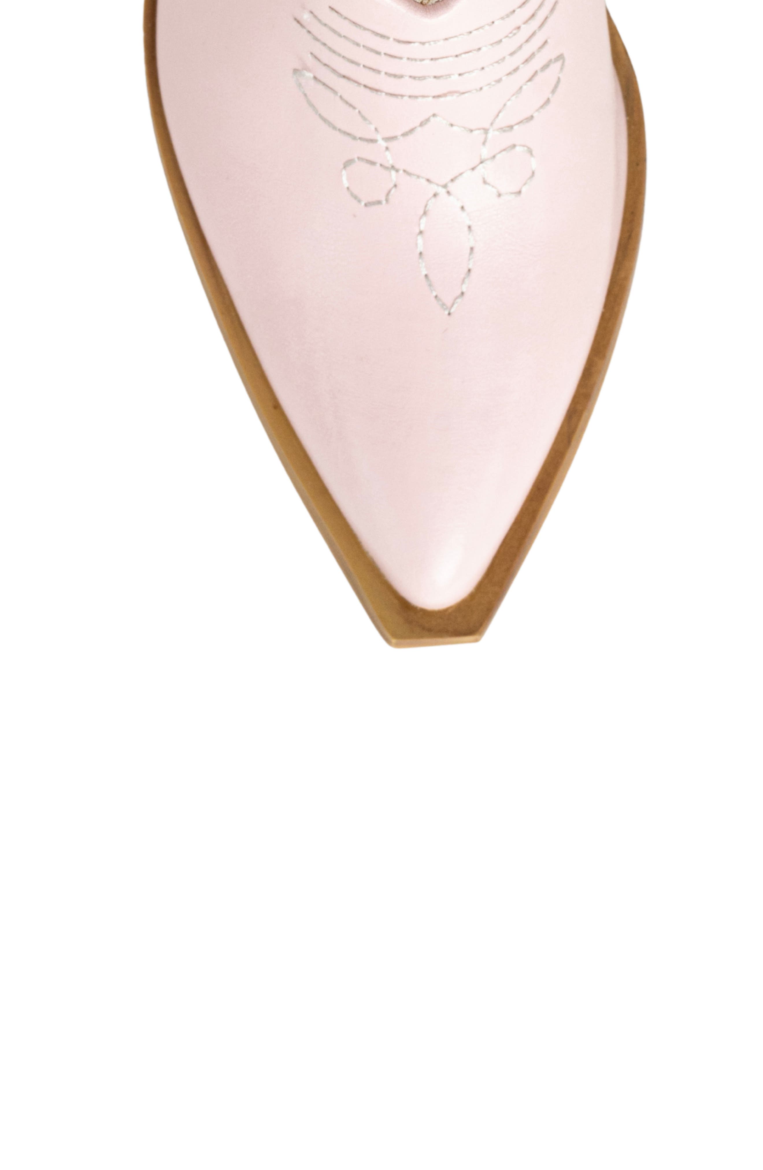 Kids' Zita Mini Western Boot, Alternate, color, LIGHT PINK