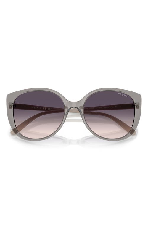 Vogue 55mm Polarized Gradient Butterfly Sunglasses